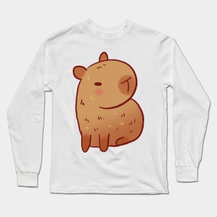 Capybara illustration Long Sleeve T-Shirt